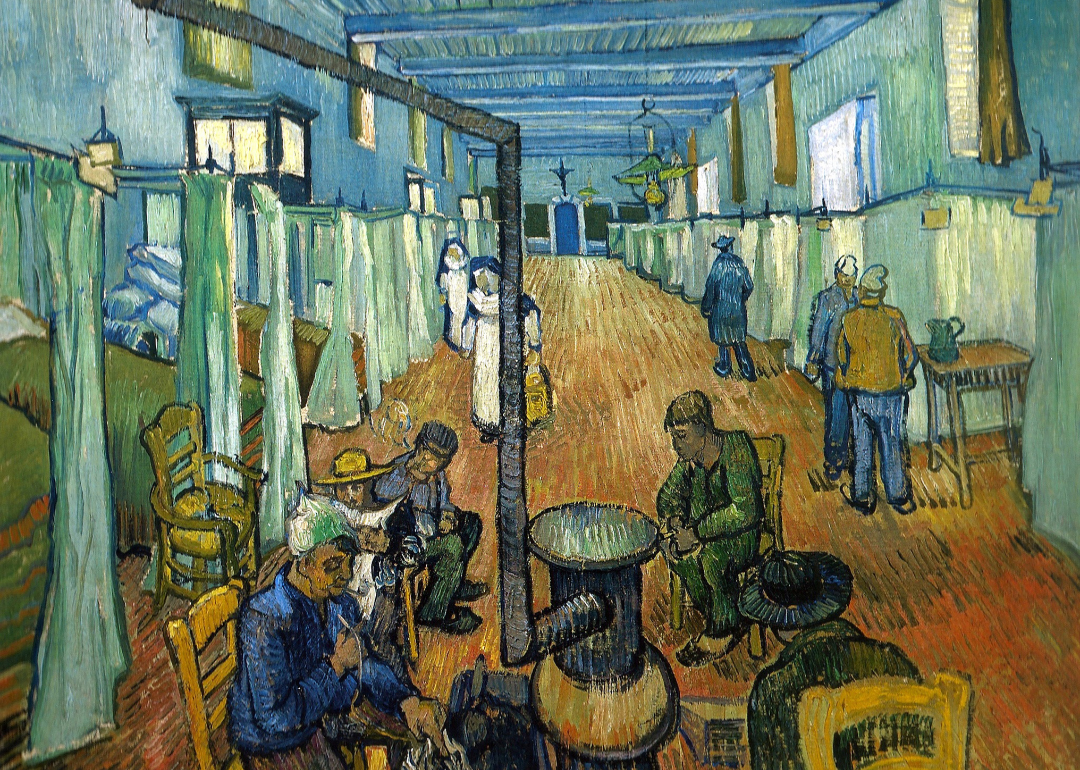 ‘The Ward In The Hospital At Arles’ by Vincent van Gogh.