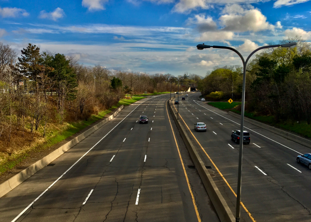 Elevated view of Kensington Expressway in Buffalo