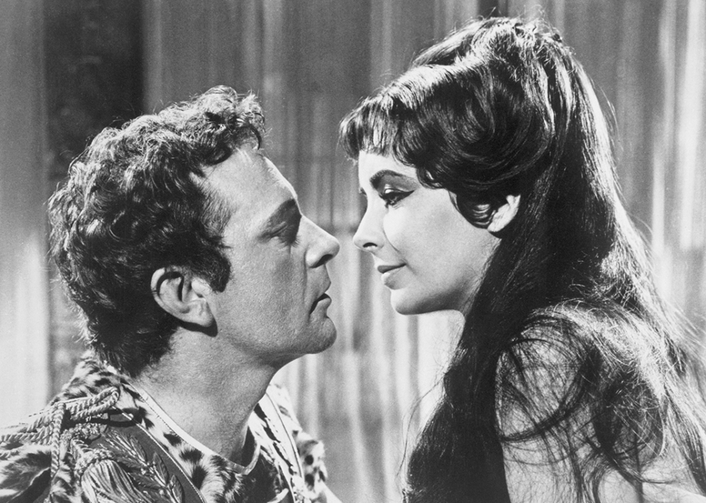 Richard Burton and Elizabeth Taylor in ‘Cleopatra’.