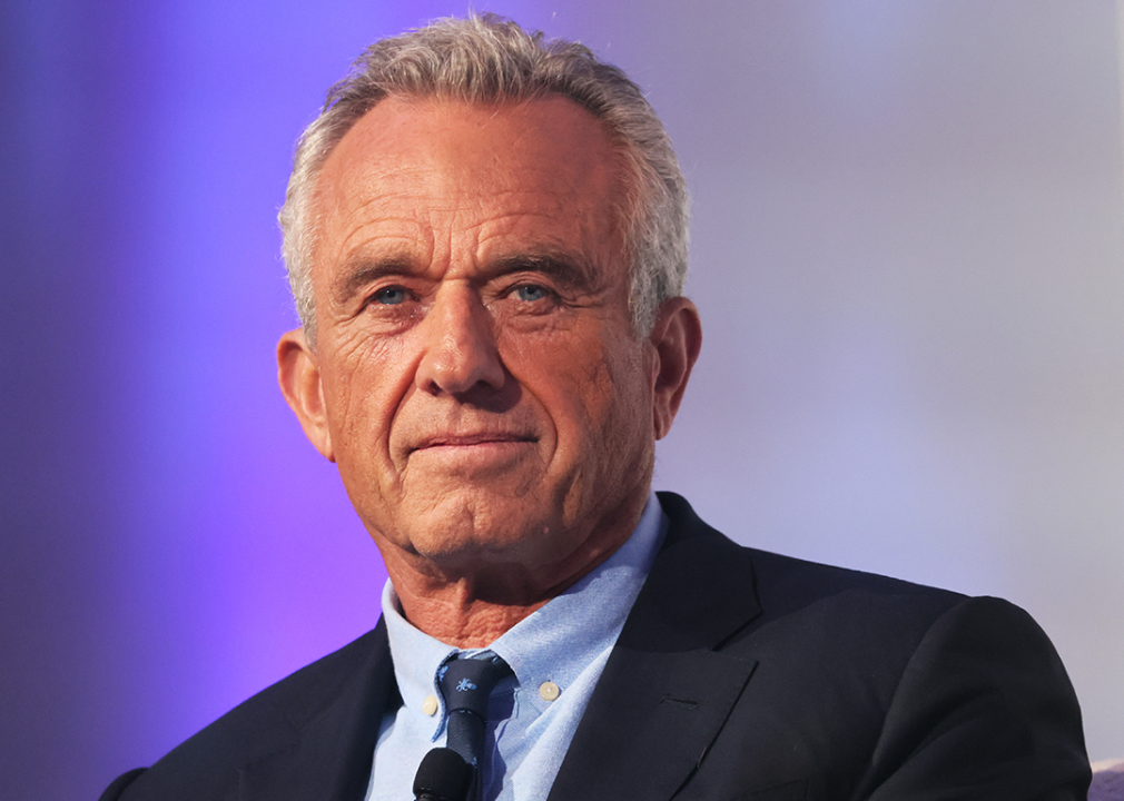 Robert F. Kennedy Jr. speaks at event.