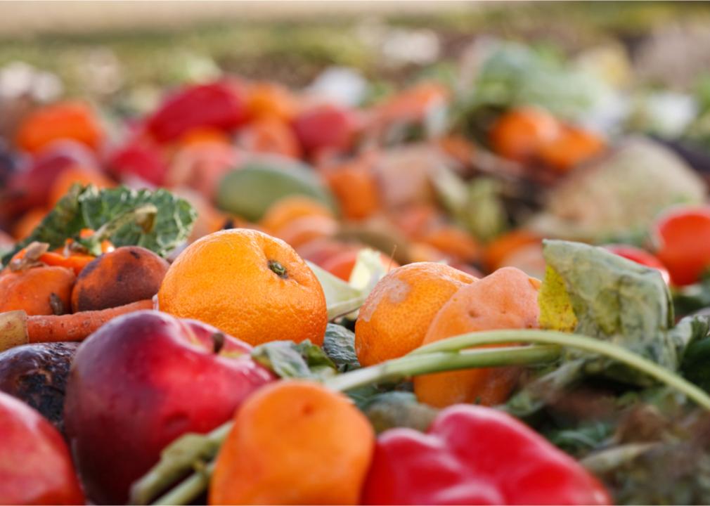 Rotting fruits and vegetables