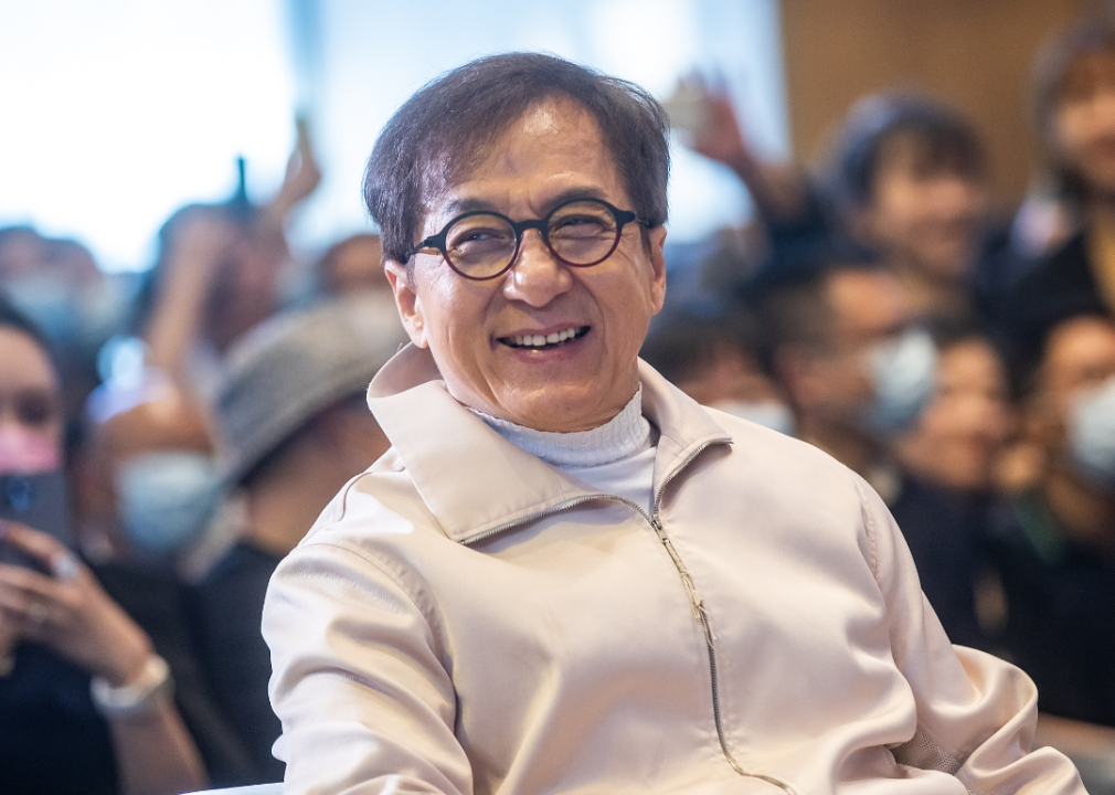 Jackie Chan attends event.