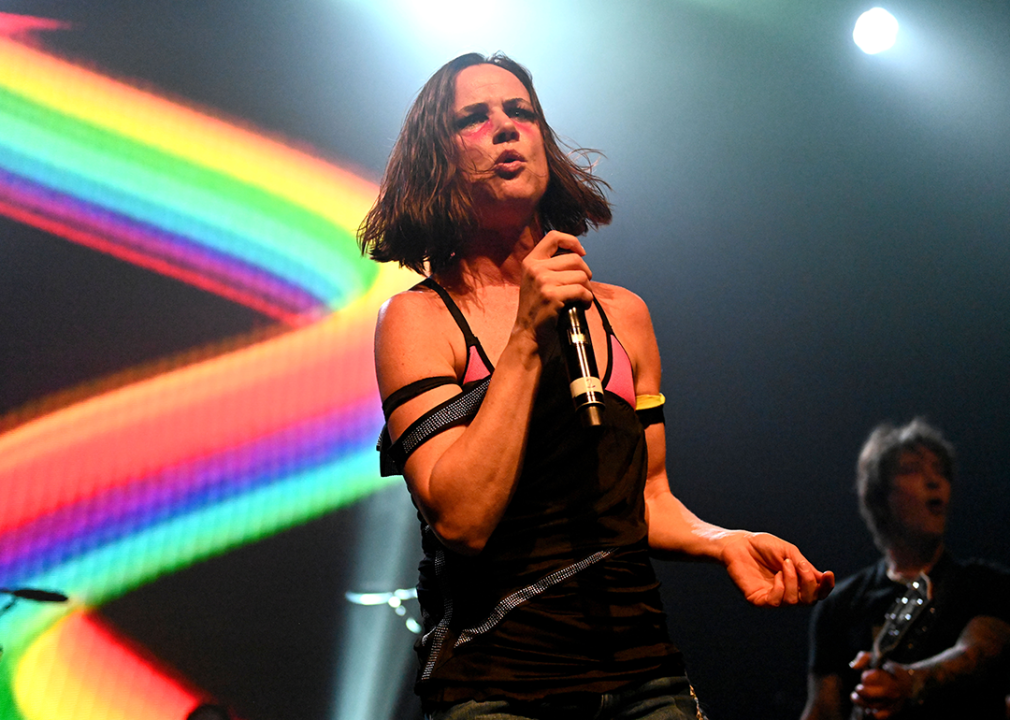 Juliette Lewis performs on stage during the second annual Above Ground concert for MusiCares.