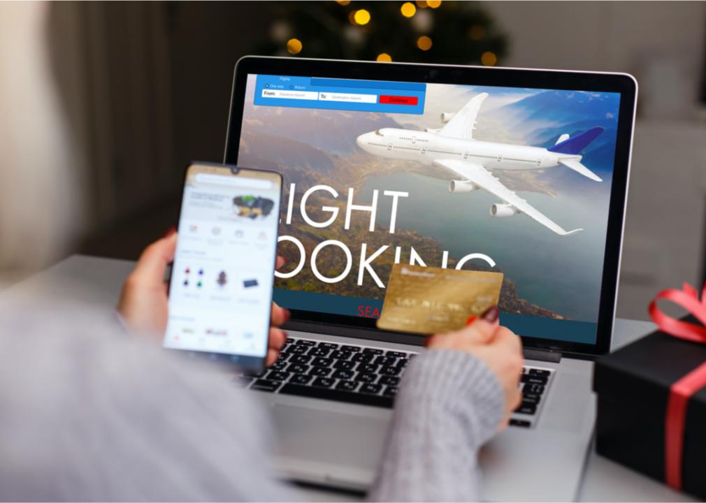 Booking a flight with credit card