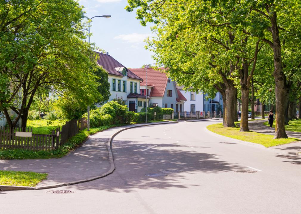 Street with houses