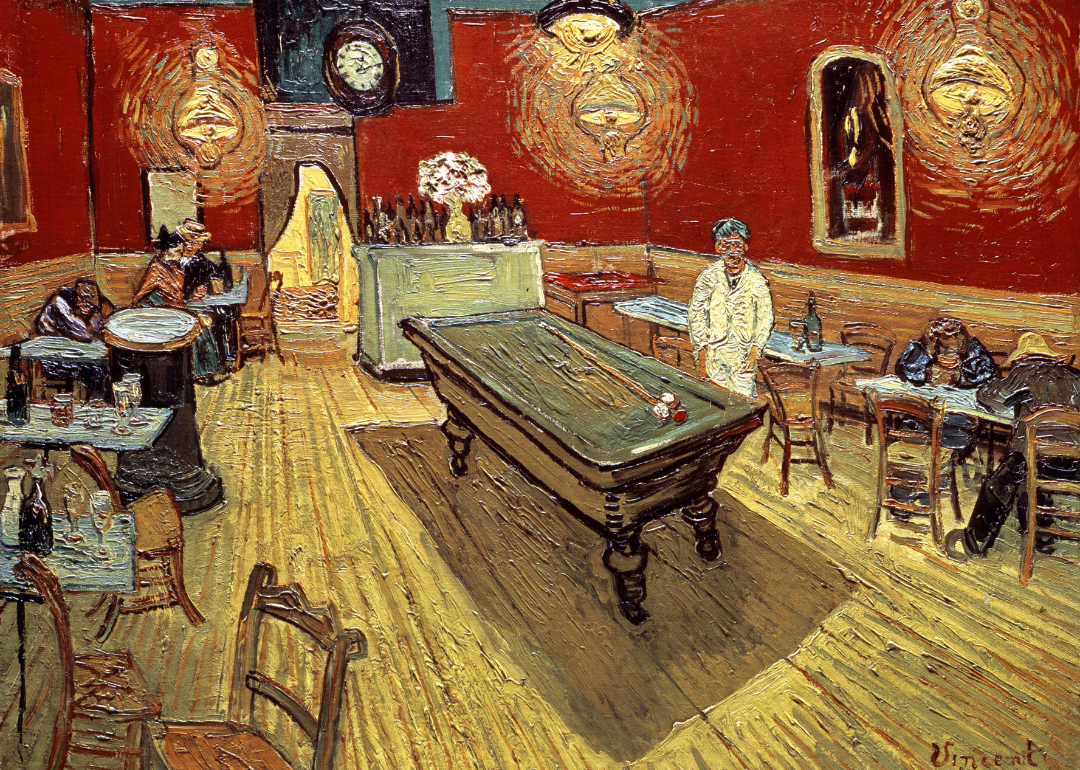 ‘The Night Café in the Place Lamartine in Arles’ by Vincent van Gogh.