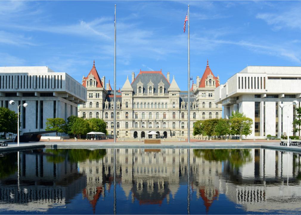 New York State Capitol building in Albany