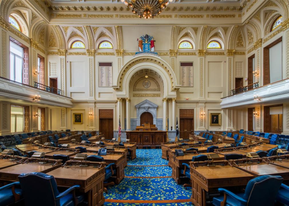 House of Representatives chamber of the New Jersey State House