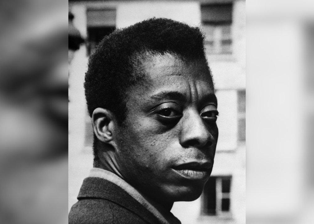 Portrait of James Baldwin.