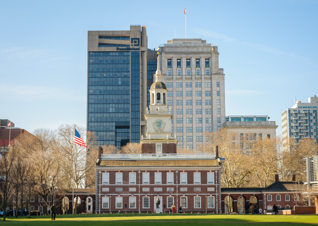 Independence Hall in Philadelphia.