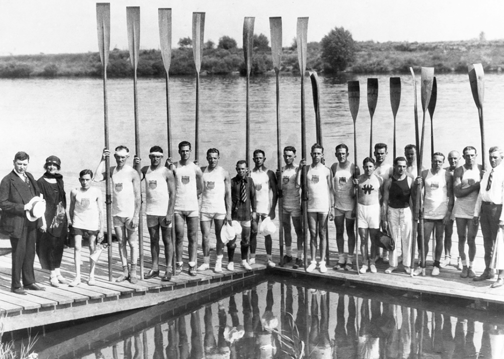 US Rowing Team on the Siene.