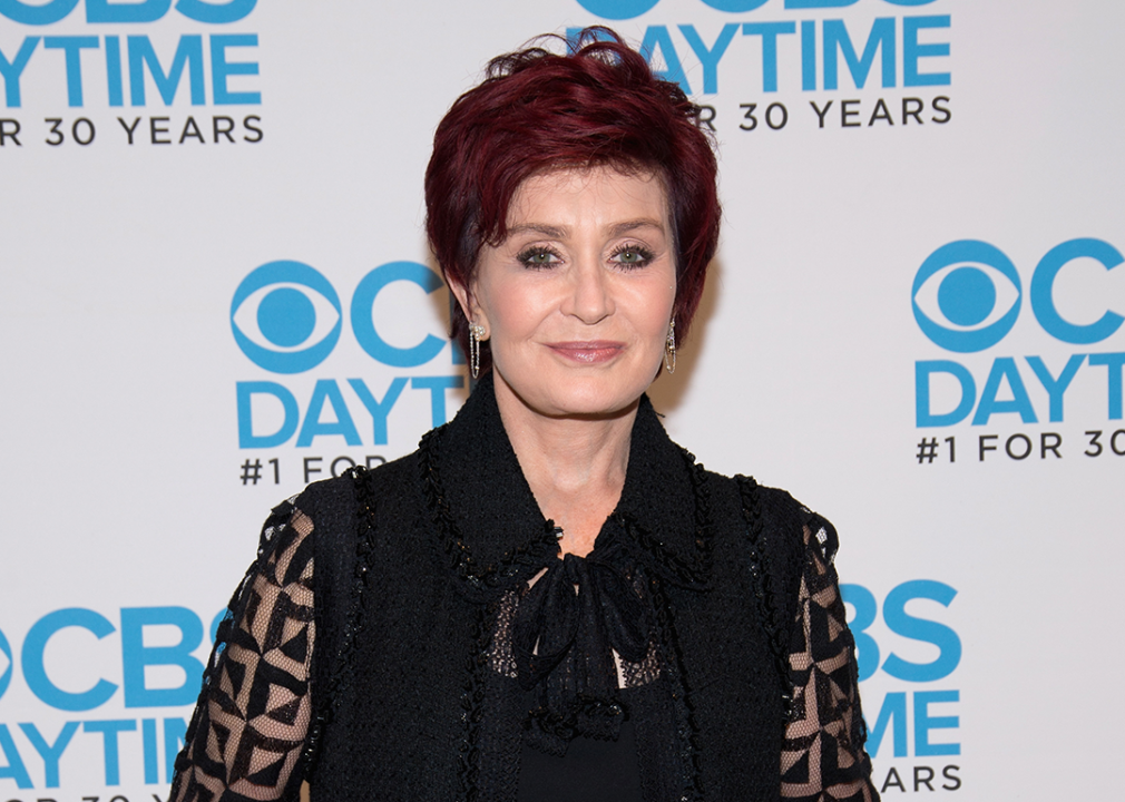Sharon Osbourne poses at a CBS Daytime event.