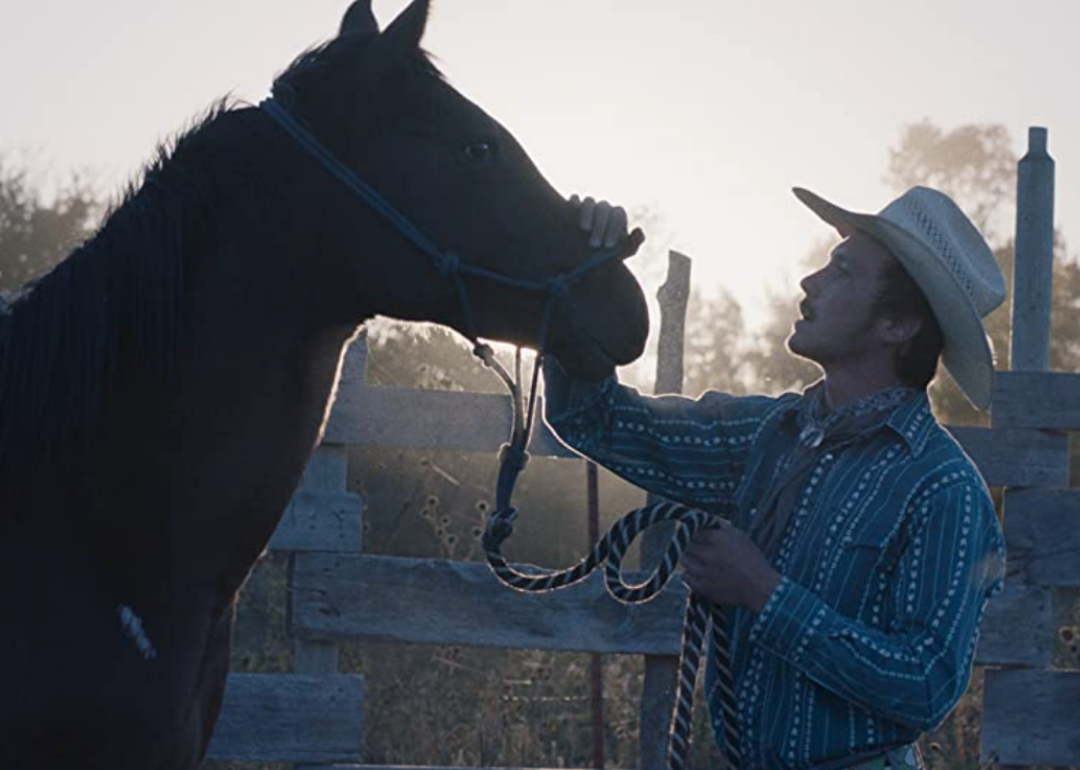 Brady Jandreau in a scene from ‘The Rider’