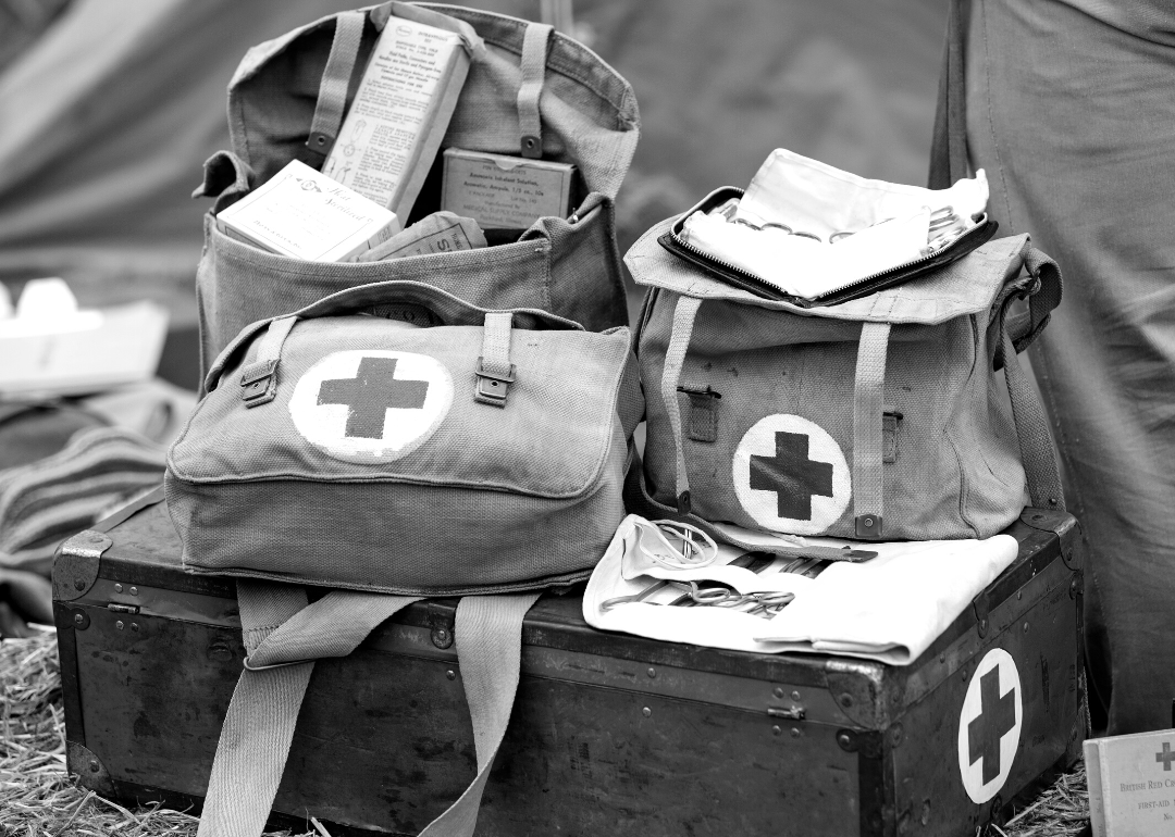 Military first aid kit.