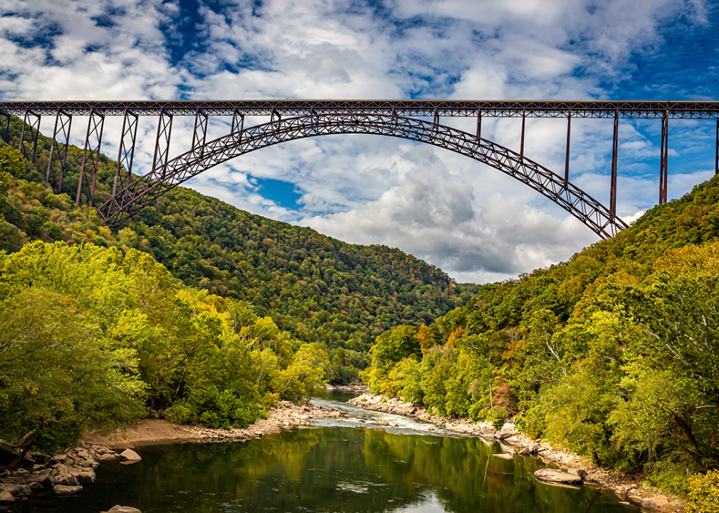 The New River Gorge Bridge near Fayetteville.