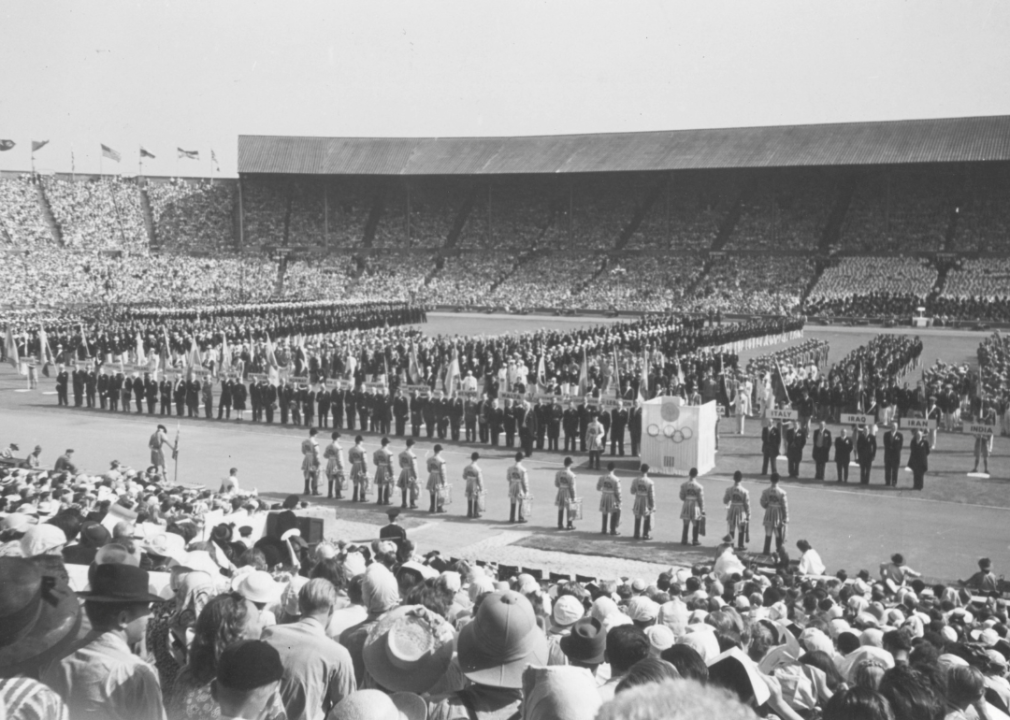 Opening Ceremony for the 1948 Olympics in London