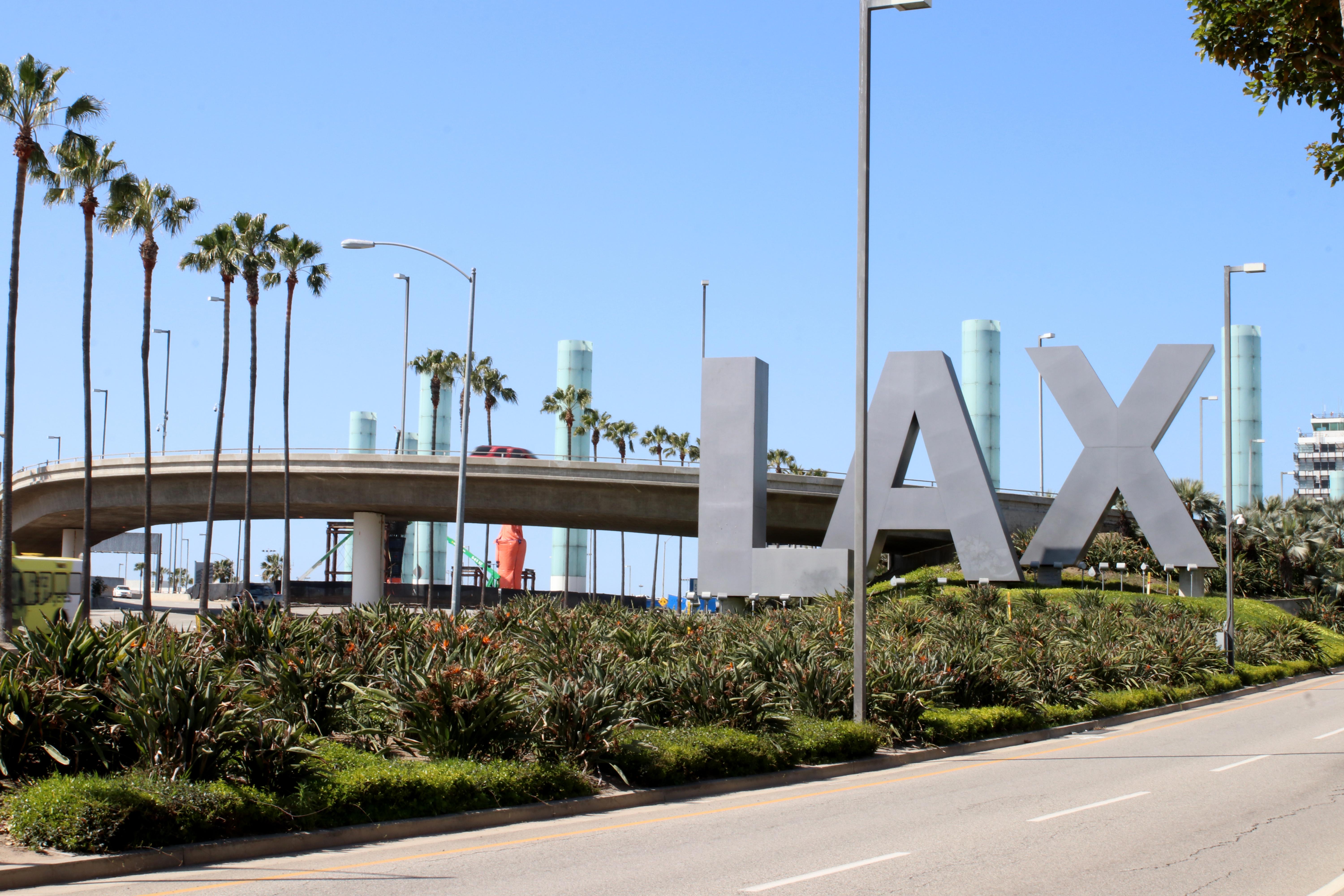 LAX sign.