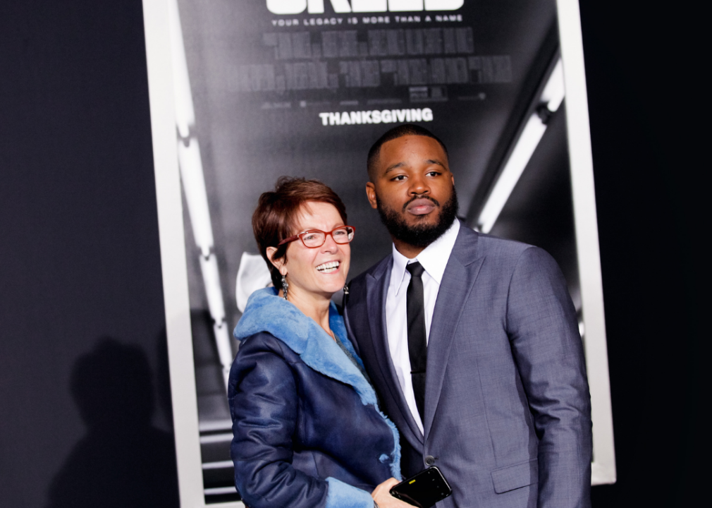 Maryse Alberti and Ryan Coogler attend the ‘Creed’ premiere.