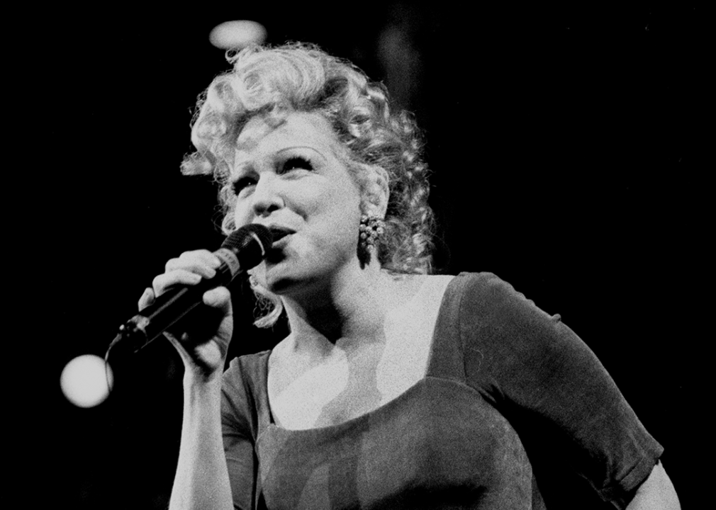 Bette Midler performing on stage.