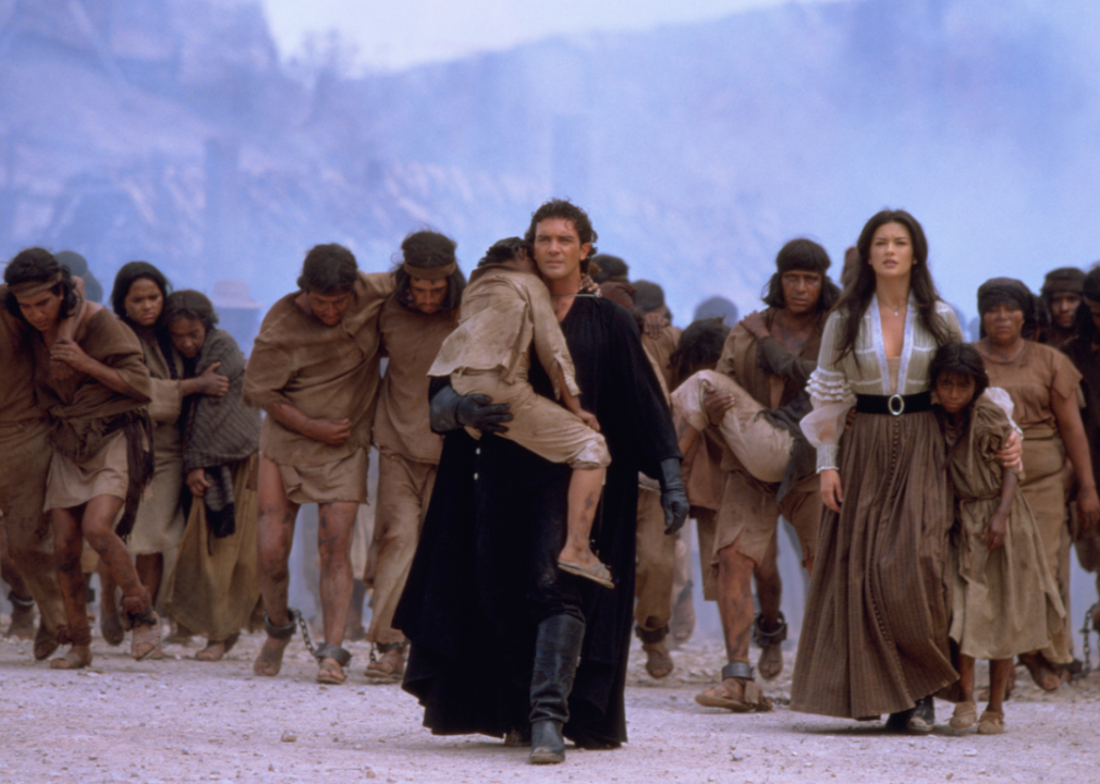 Antonio Banderas and Catherine Zeta-Jones in a scene from ‘The Mask of Zorro’