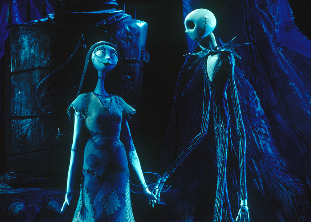 Detail of characters in the animated film ‘The Nightmare Before Christmas’.