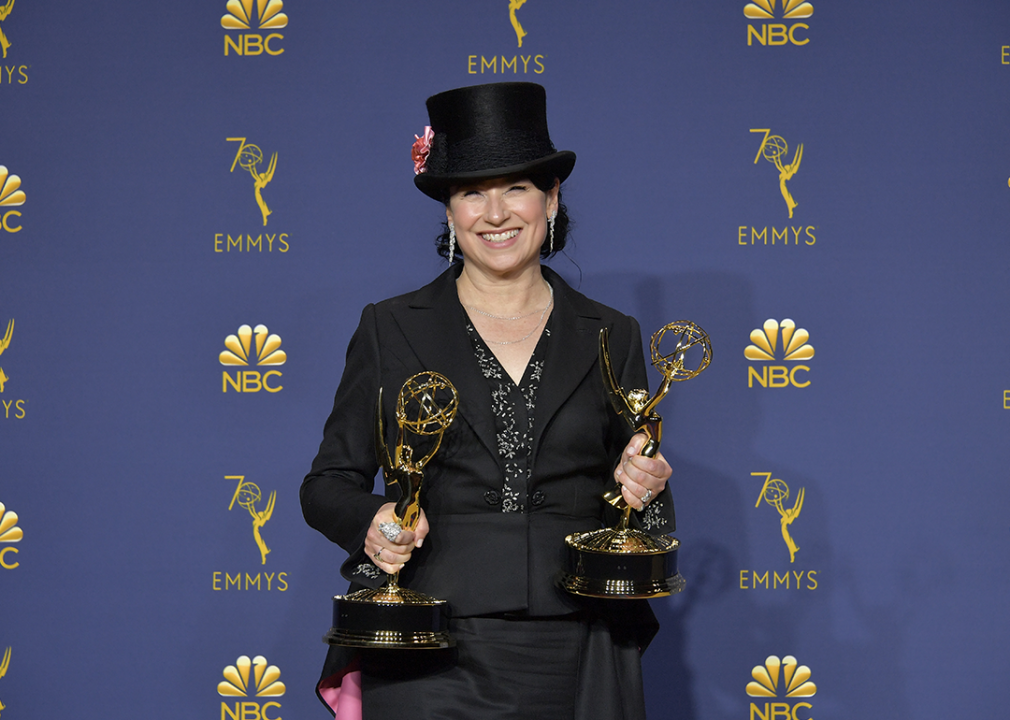Amy Sherman-Palladino holds two awards at the 70th Emmys Awards.
