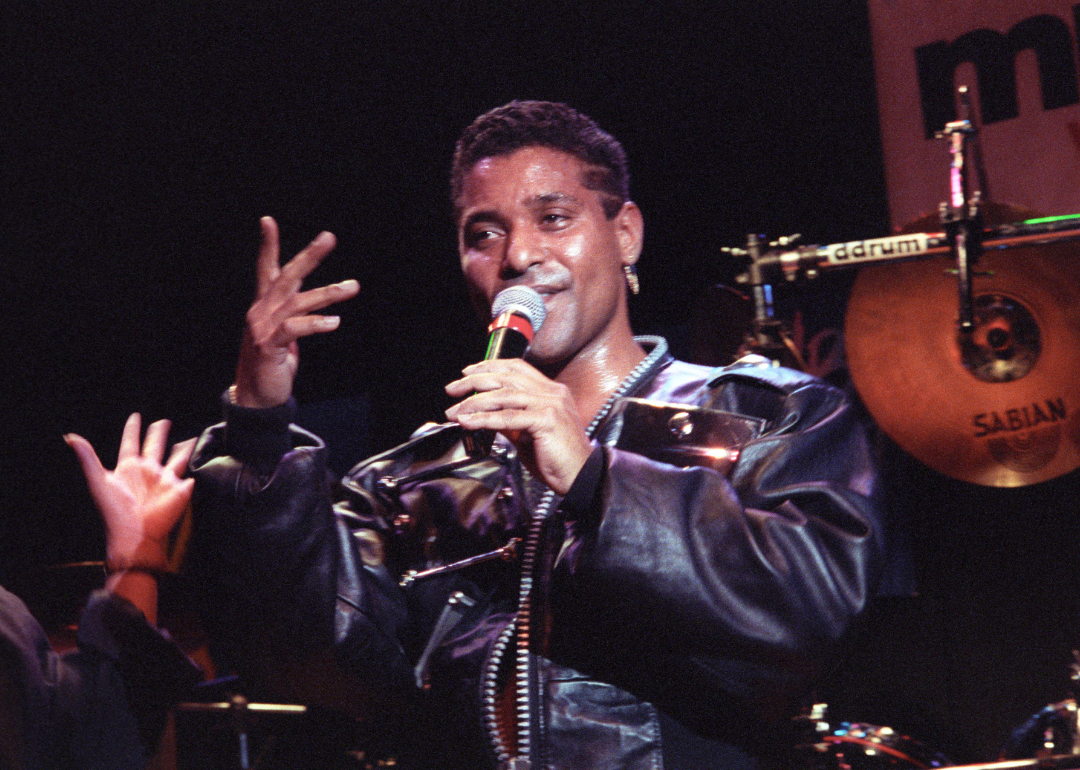 Stevie B performs on stage.