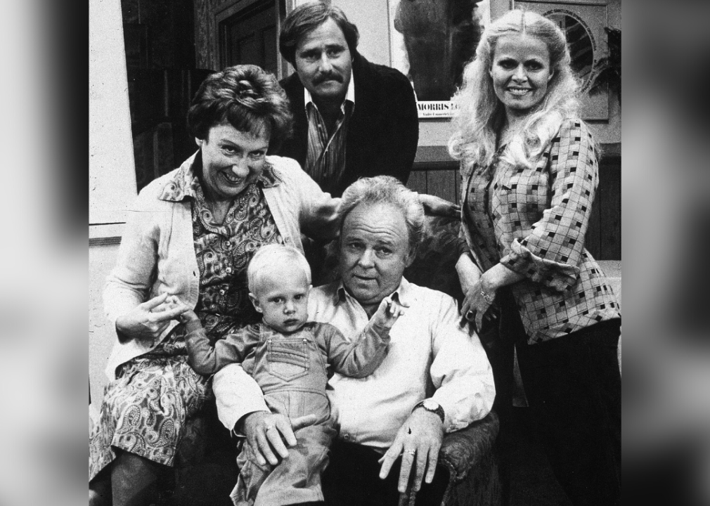 The cast of ‘All in the Family’ pose for a portrait.