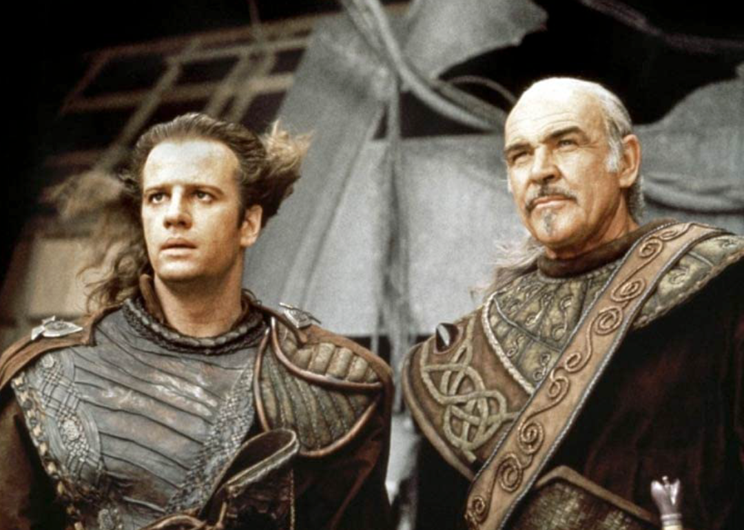 Sean Connery and Christopher Lambert in ‘Highlander II: The Quickening’.