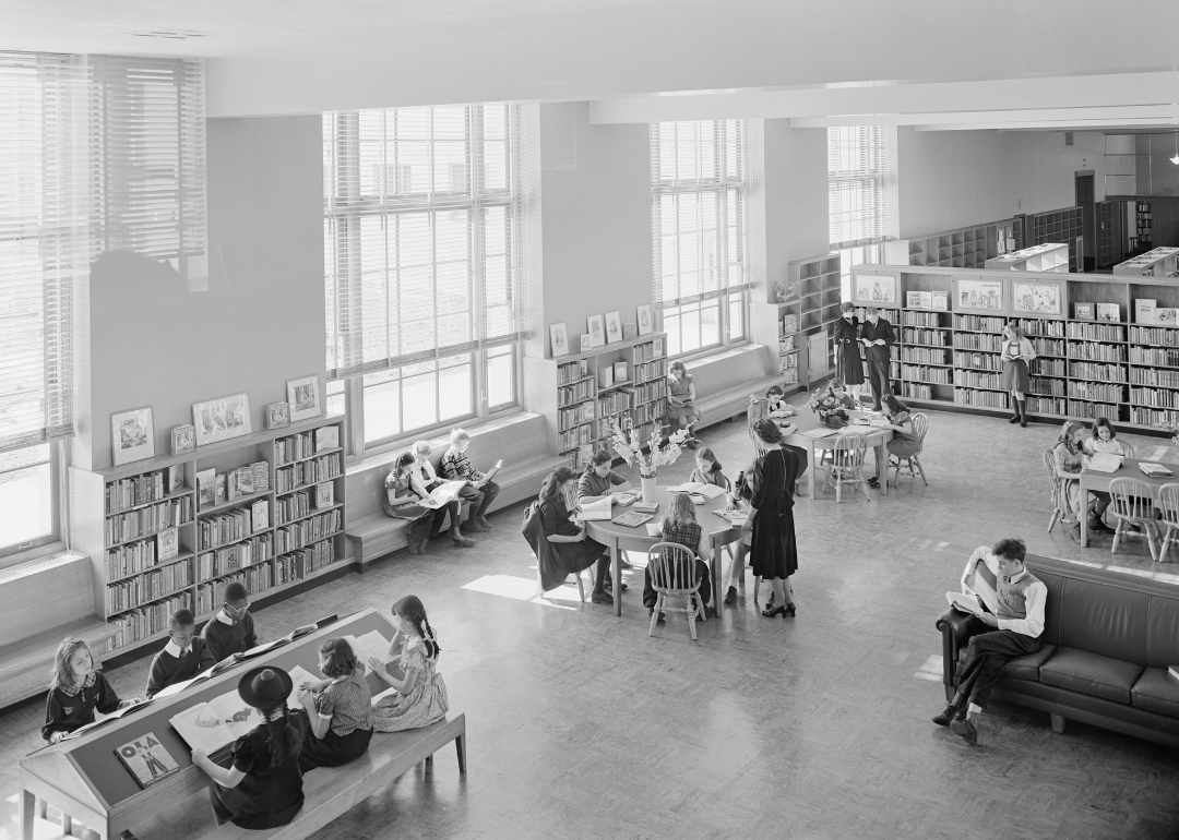 Interior of the Brooklyn Public Library Children’s Reading Room.