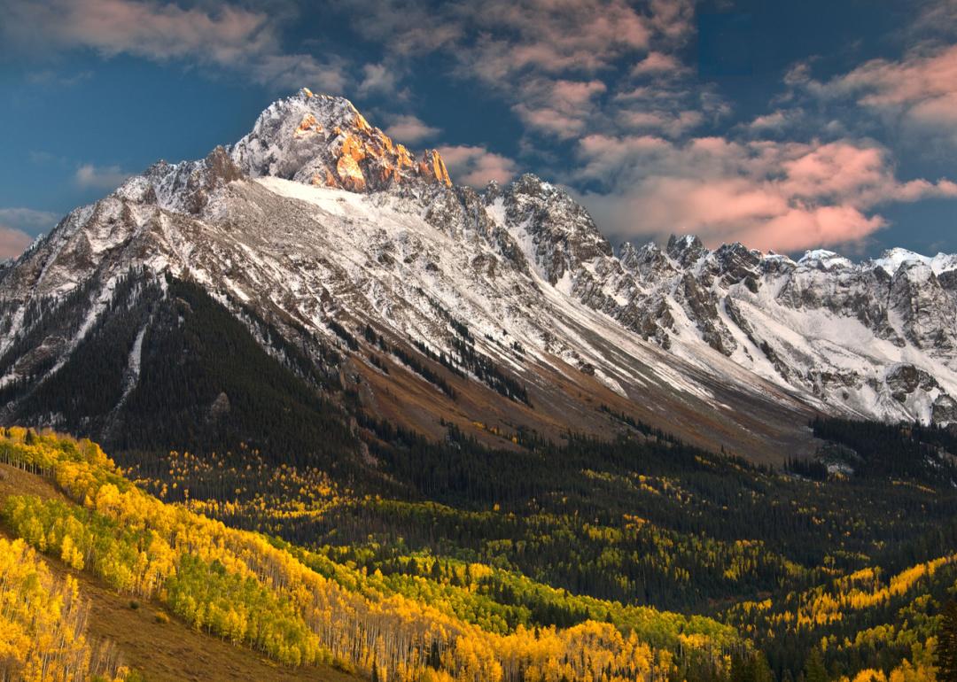 Rocky Mountains in autumn.