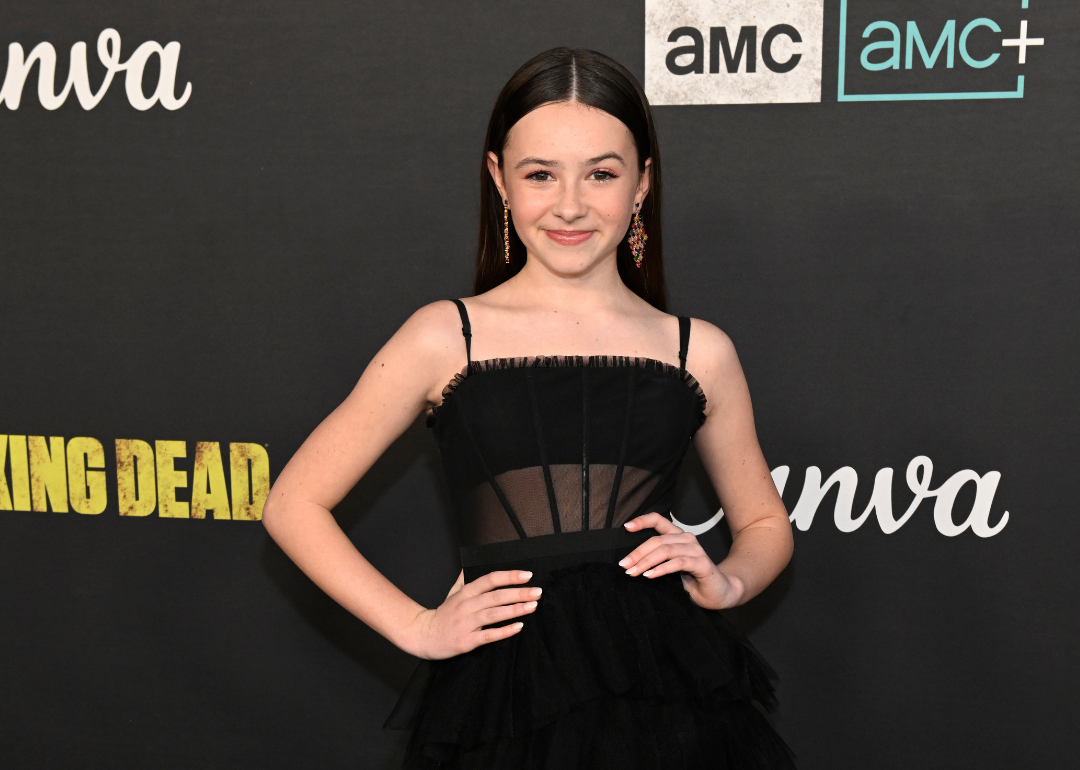 Cailey Fleming arrives at The Walking Dead Live: The Finale.