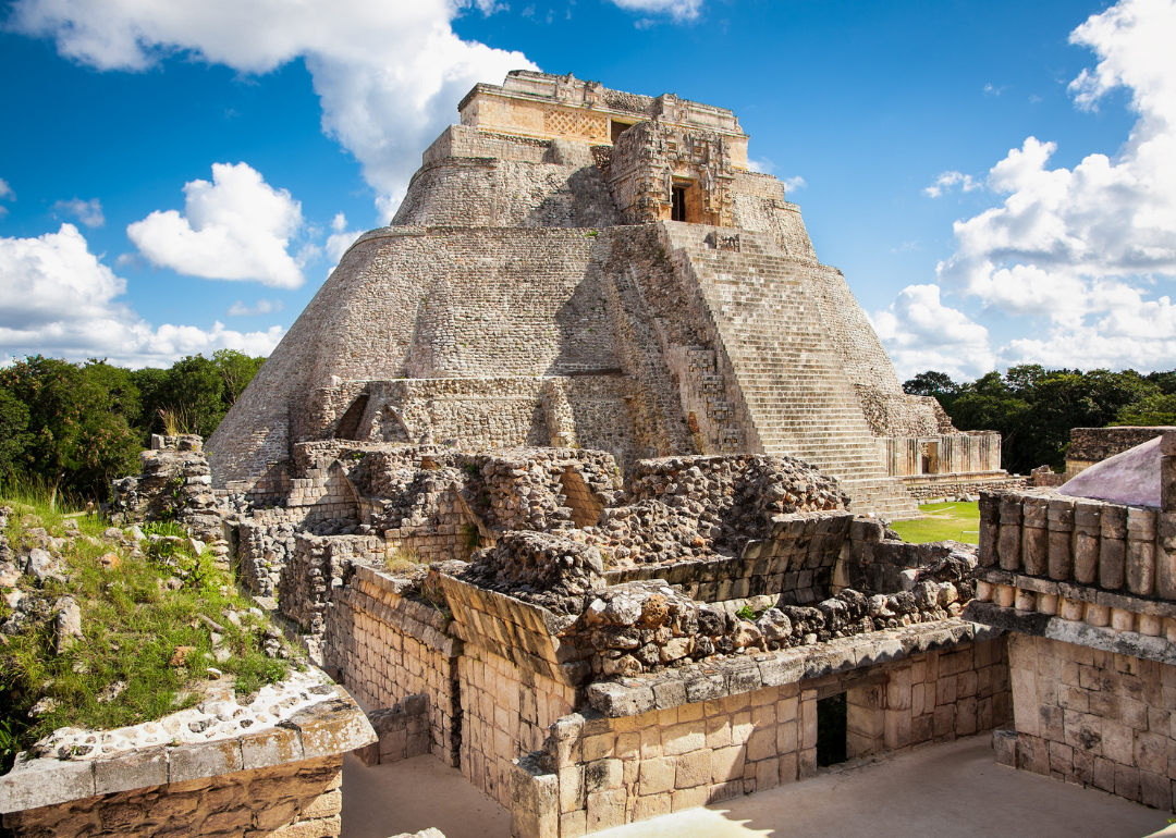 Pyramid of the Magician in Uxmal.