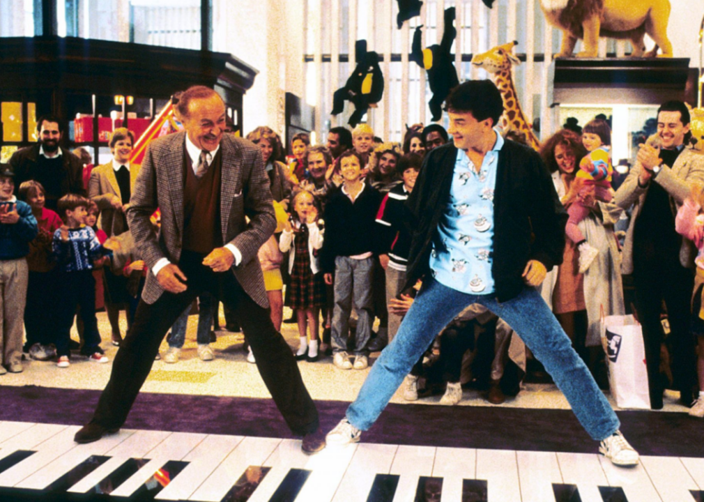 Tom Hanks and Robert Loggia in a scene from ‘Big’.