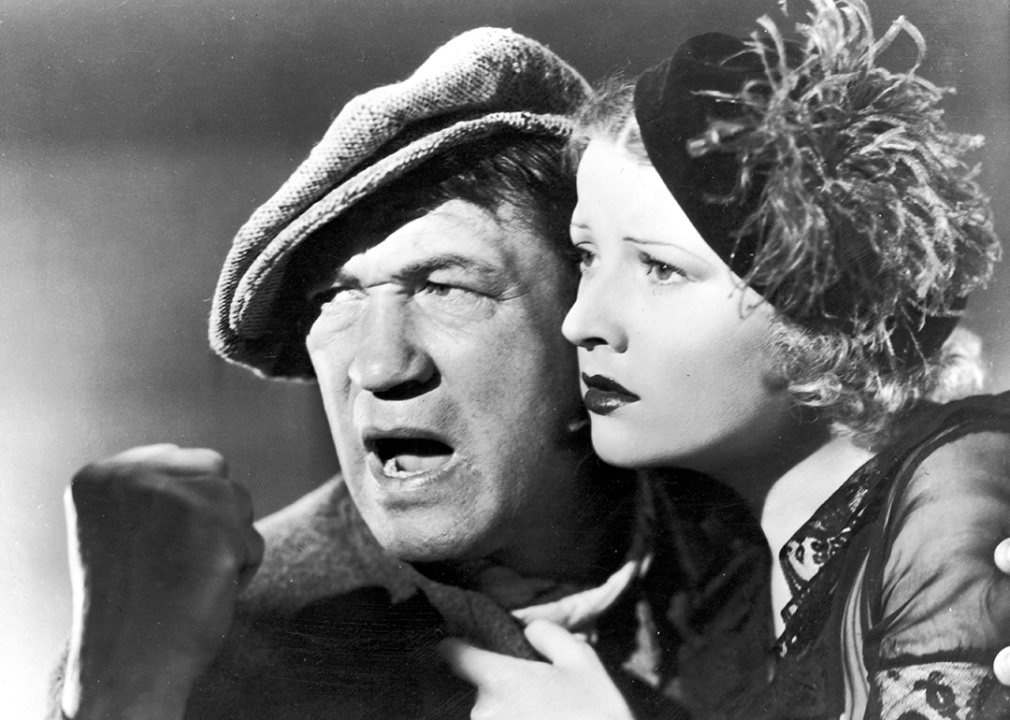 Victor McLaglen and Margot Grahame in a scene from ‘The Informer’.