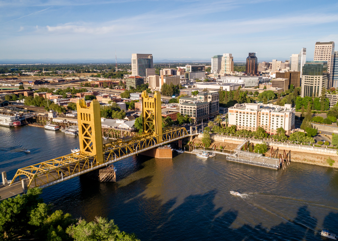 Tower Bridge and Capitol Mall.