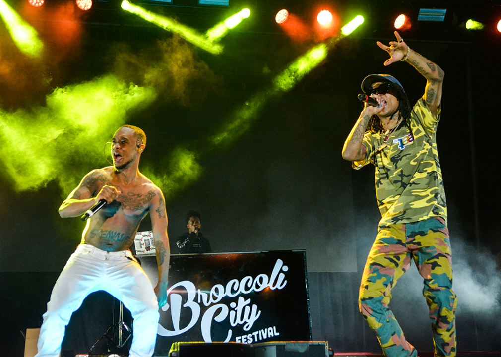 Rae Sremmurd performs at Broccoli City Festival.