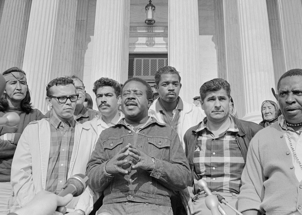 Ralph Abernathy with supporters at The United States Supreme Court.
