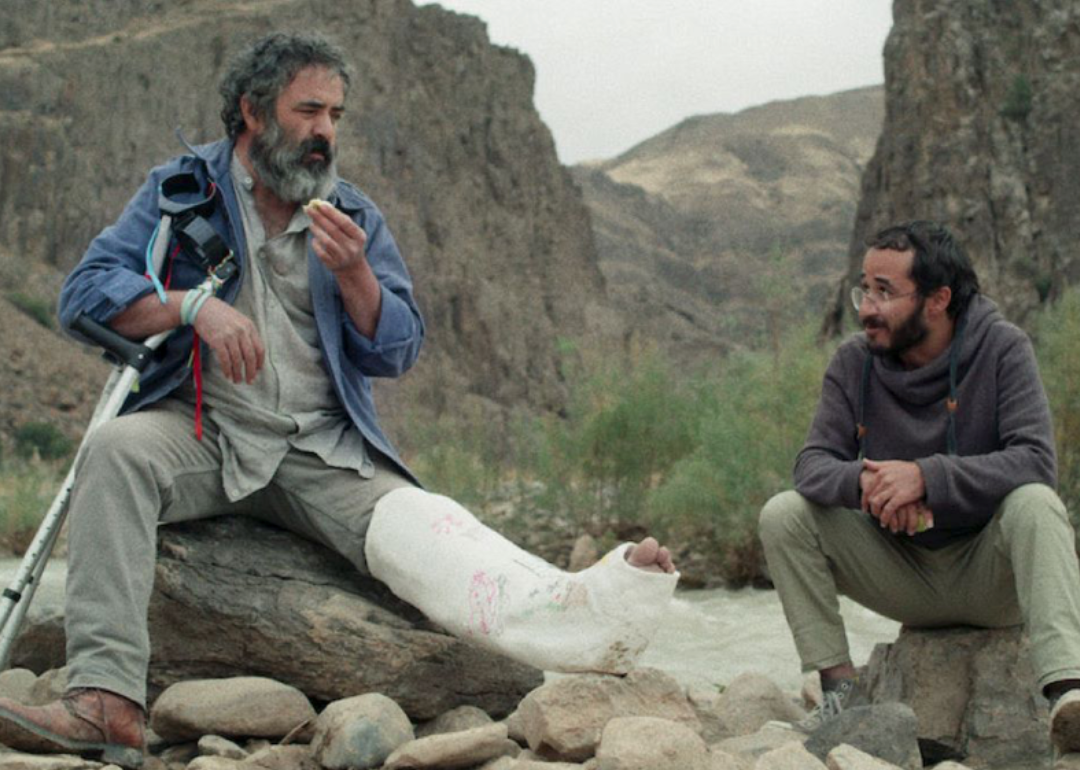 Amin Simiar and Mohammad Hassan Madjooni in ‘Hit the Road.'