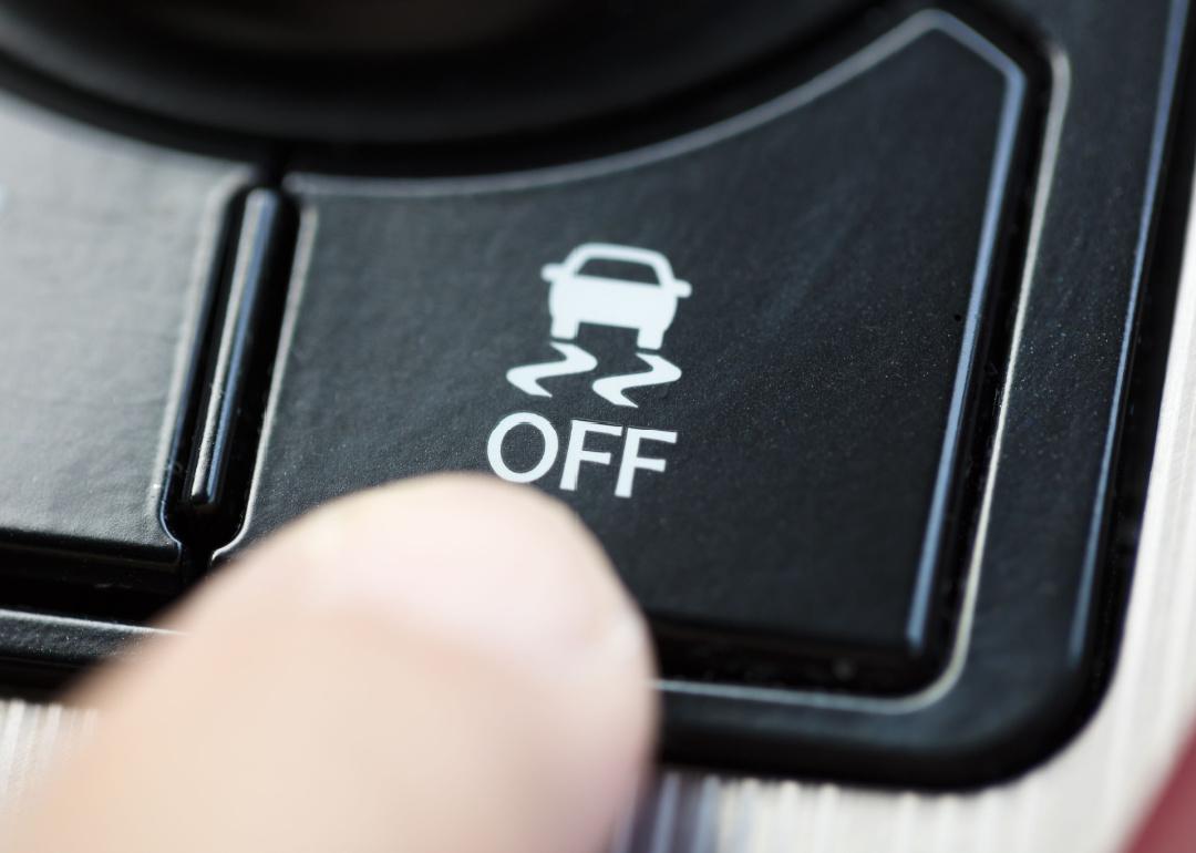 Finger pressing stability control button