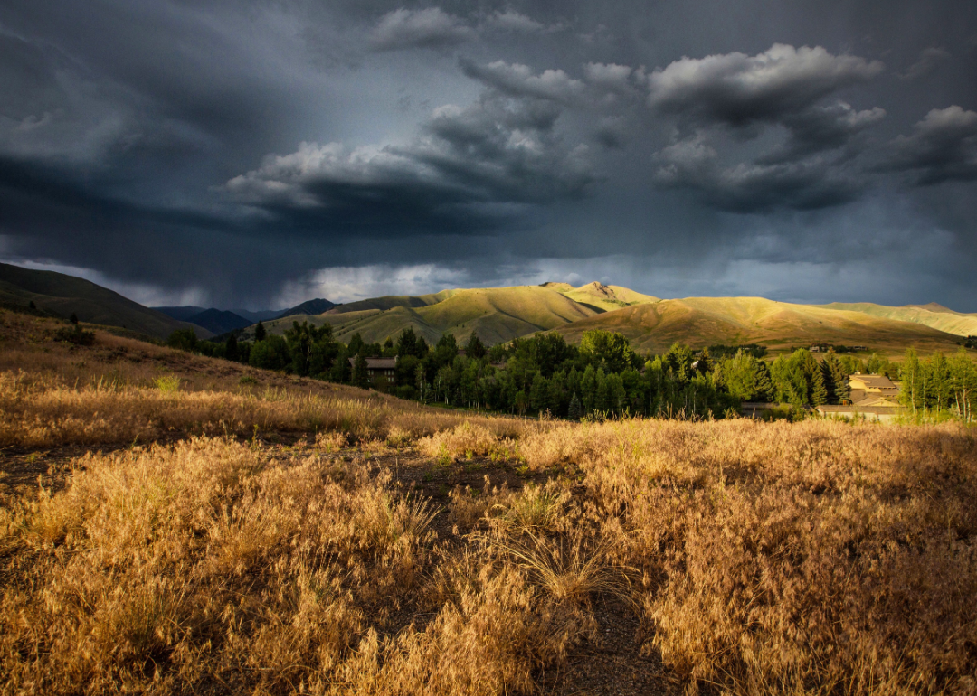 Storm over Sun Valley.