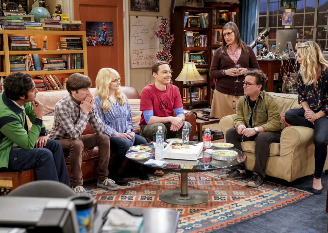 The cast of ‘The Big Bang Theory’ in an episode of the series