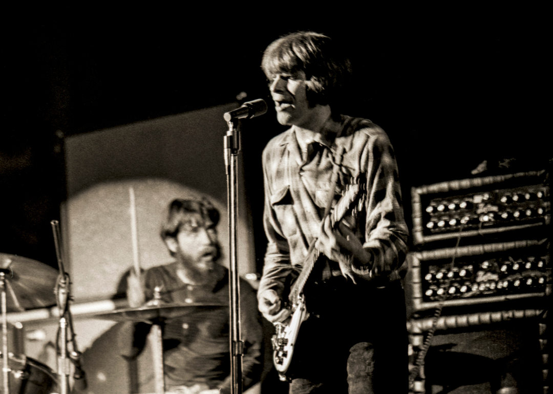 Creedence Clearwater Revival performing on stage.