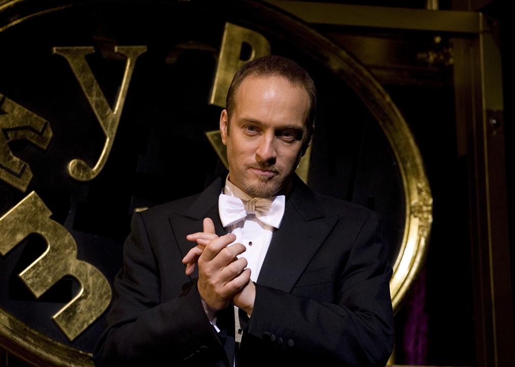 Derren Brown on stage for the 