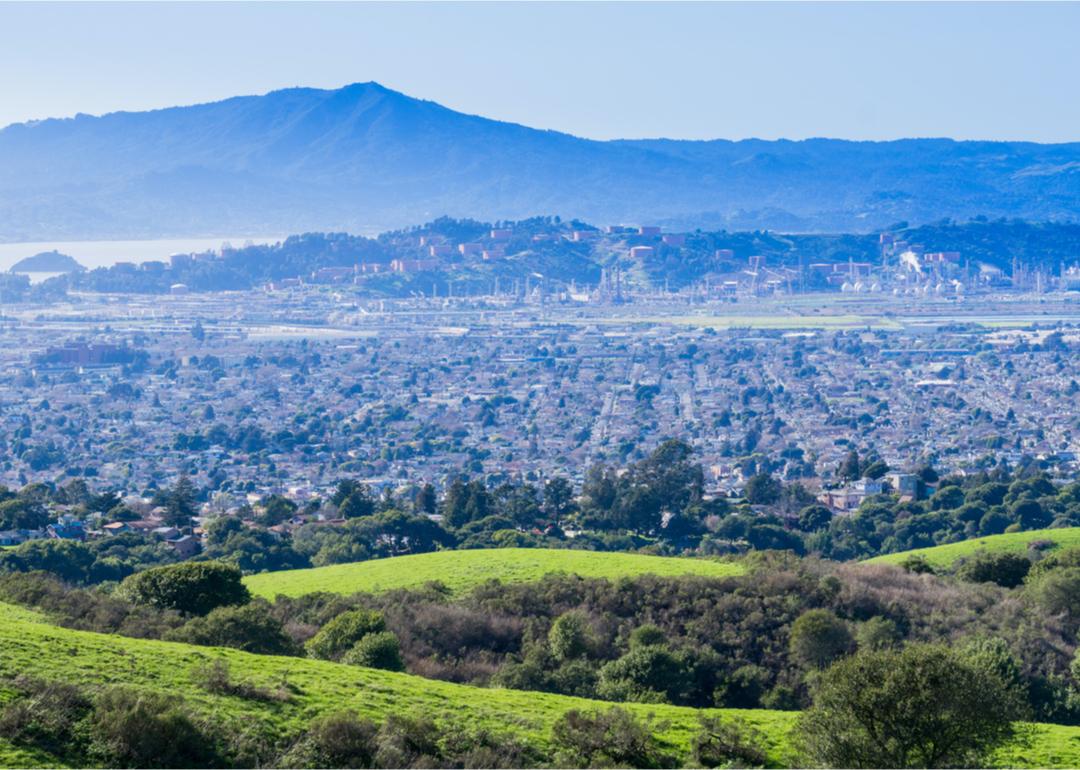 View toward Richmond from Wildcat Canyon Regional Park.