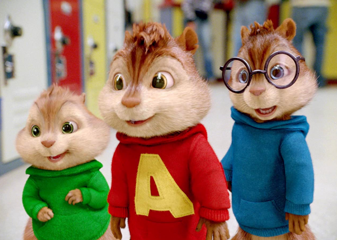 Justin Long, Jesse McCartney, and Matthew Gray Gubler in ‘Alvin and the Chipmunks: The Squeakquel’.