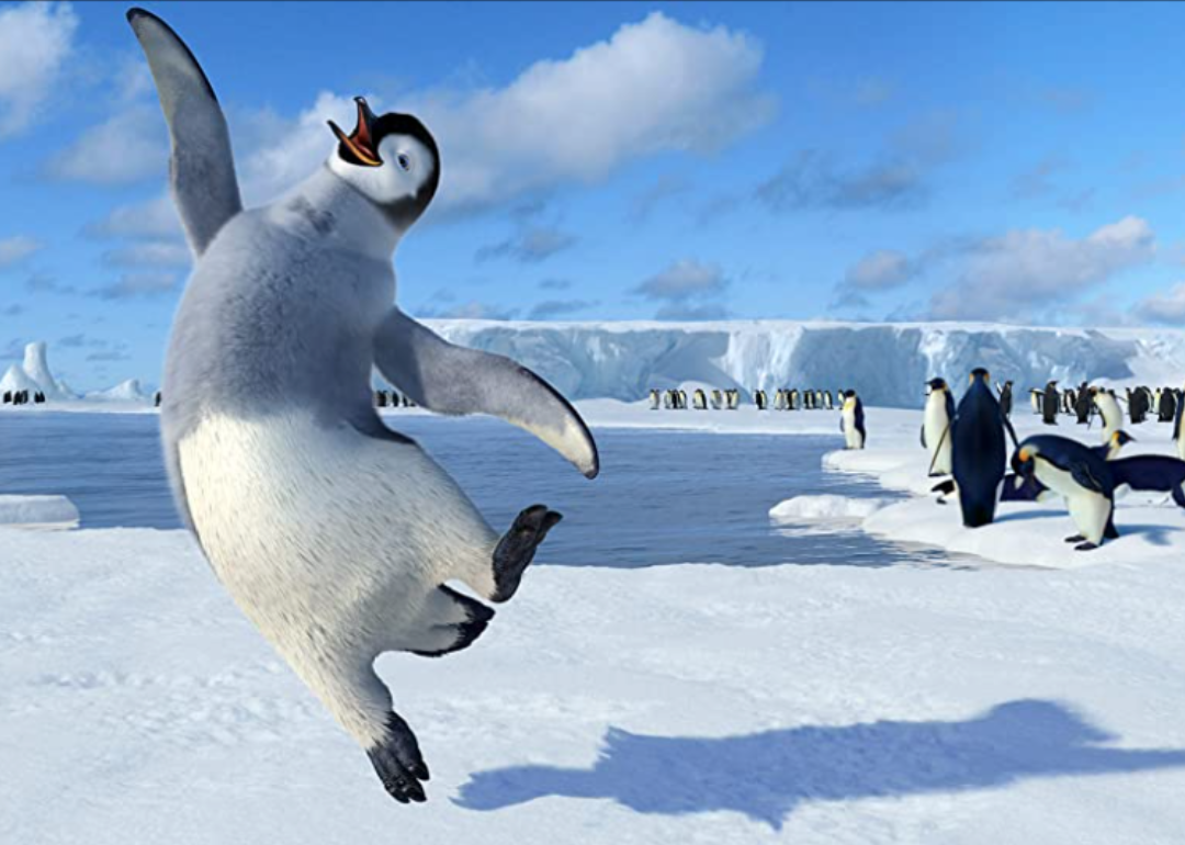 Elijah Wood's penguin character in ‘Happy Feet’.
