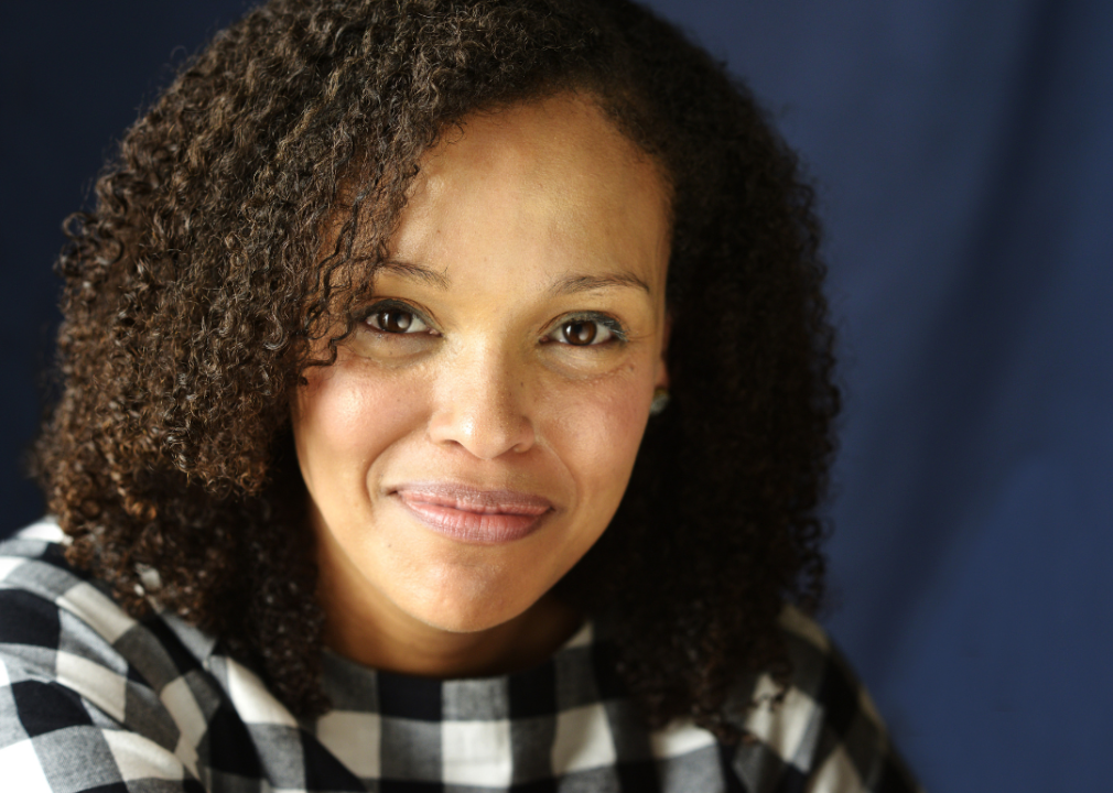 Jesmyn Ward poses while attending the book fair