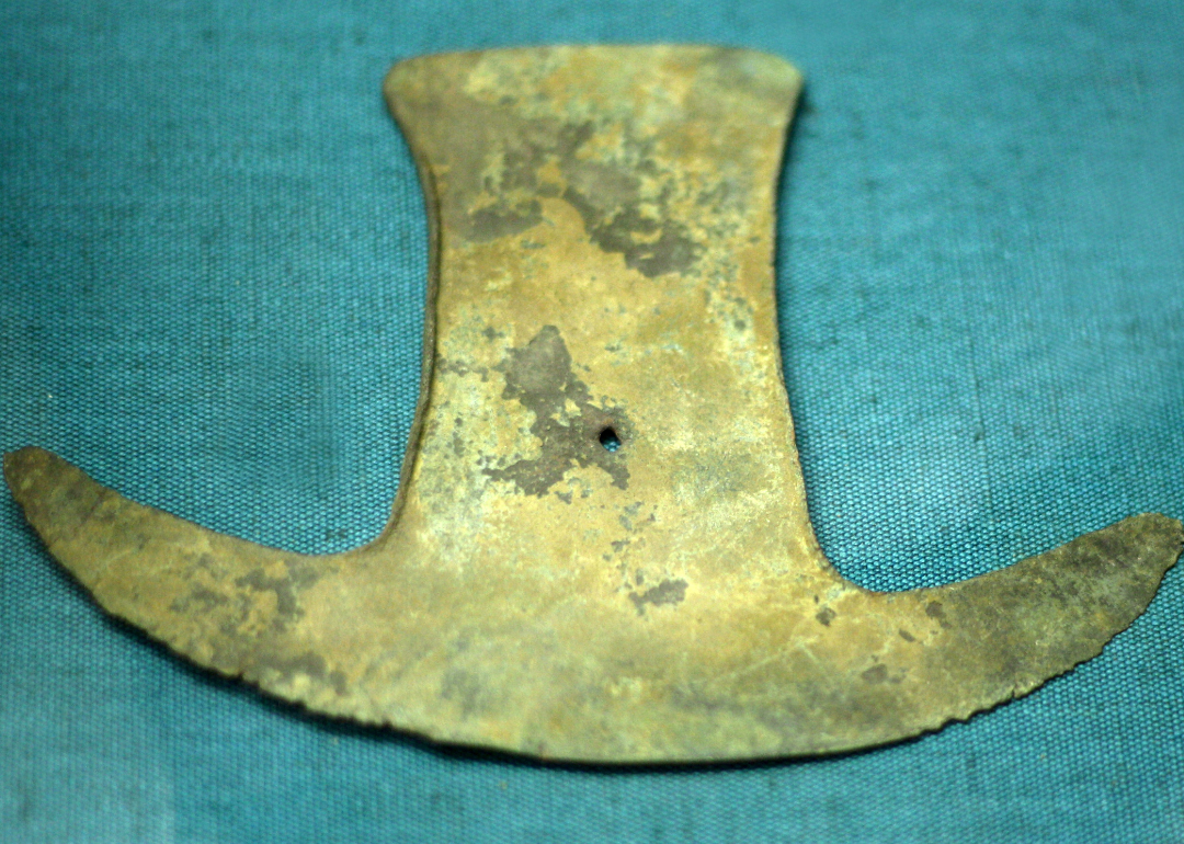 Aztec copper axe blade.