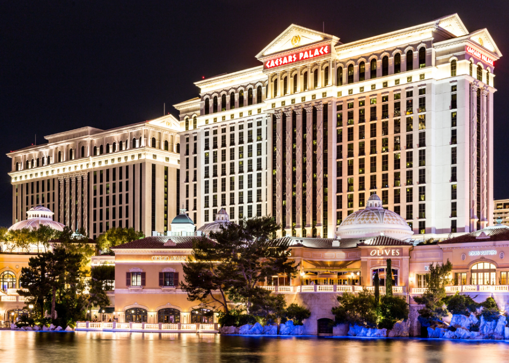 Exterior of Caesars Palace Hotel in Las Vegas